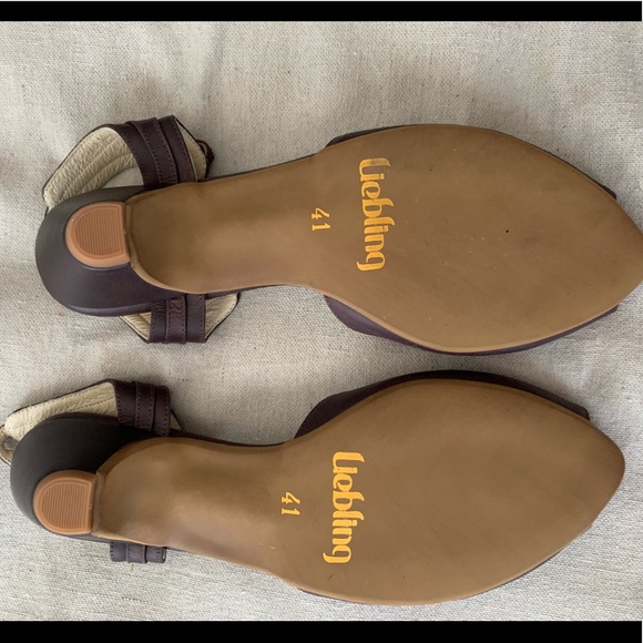 Liebling Adele handmade purple leather sandal, size 41 (approx us 9.5/10) - Picture 5 of 9